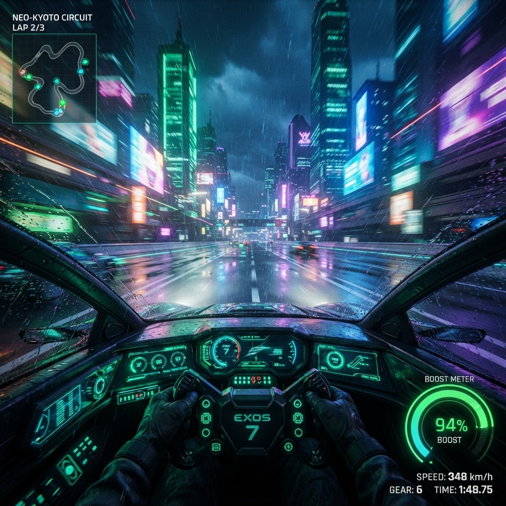Neon Drift gameplay screenshot 2